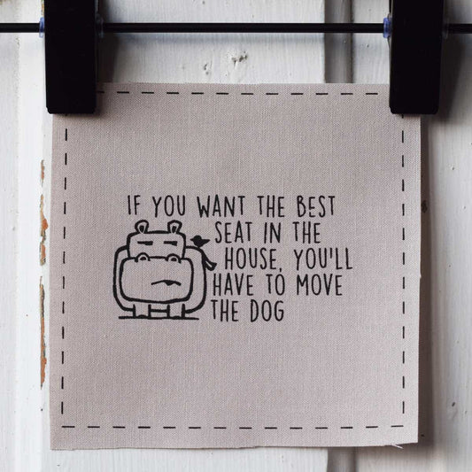 If you want the best seat in the house, you'll have to move the dog—Salty Square