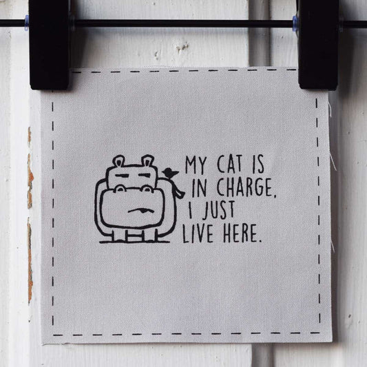 My cat is in charge, I just live here—Salty Square