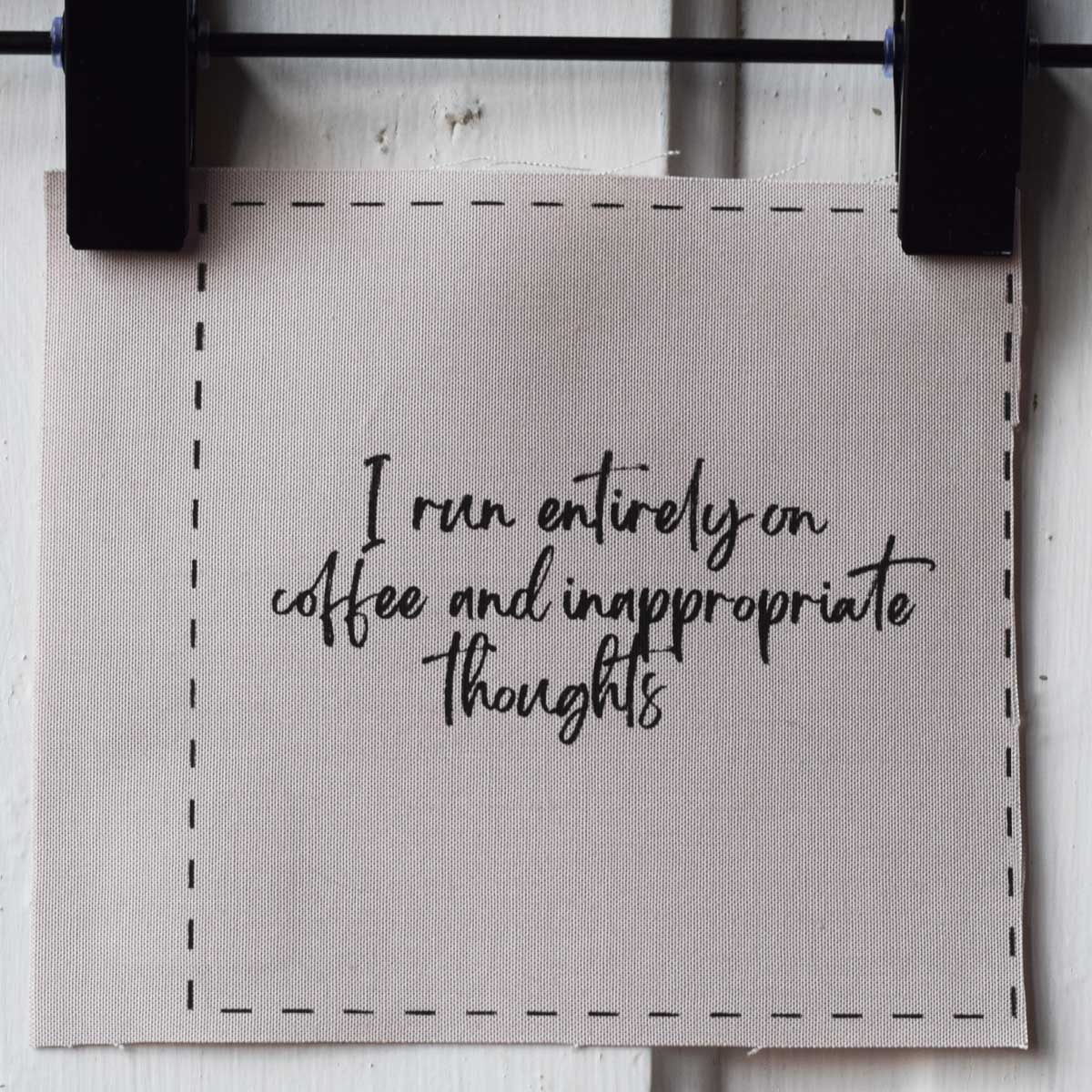 I run entirely on coffee and inappropriate thoughts—Salty Square (no hippo)