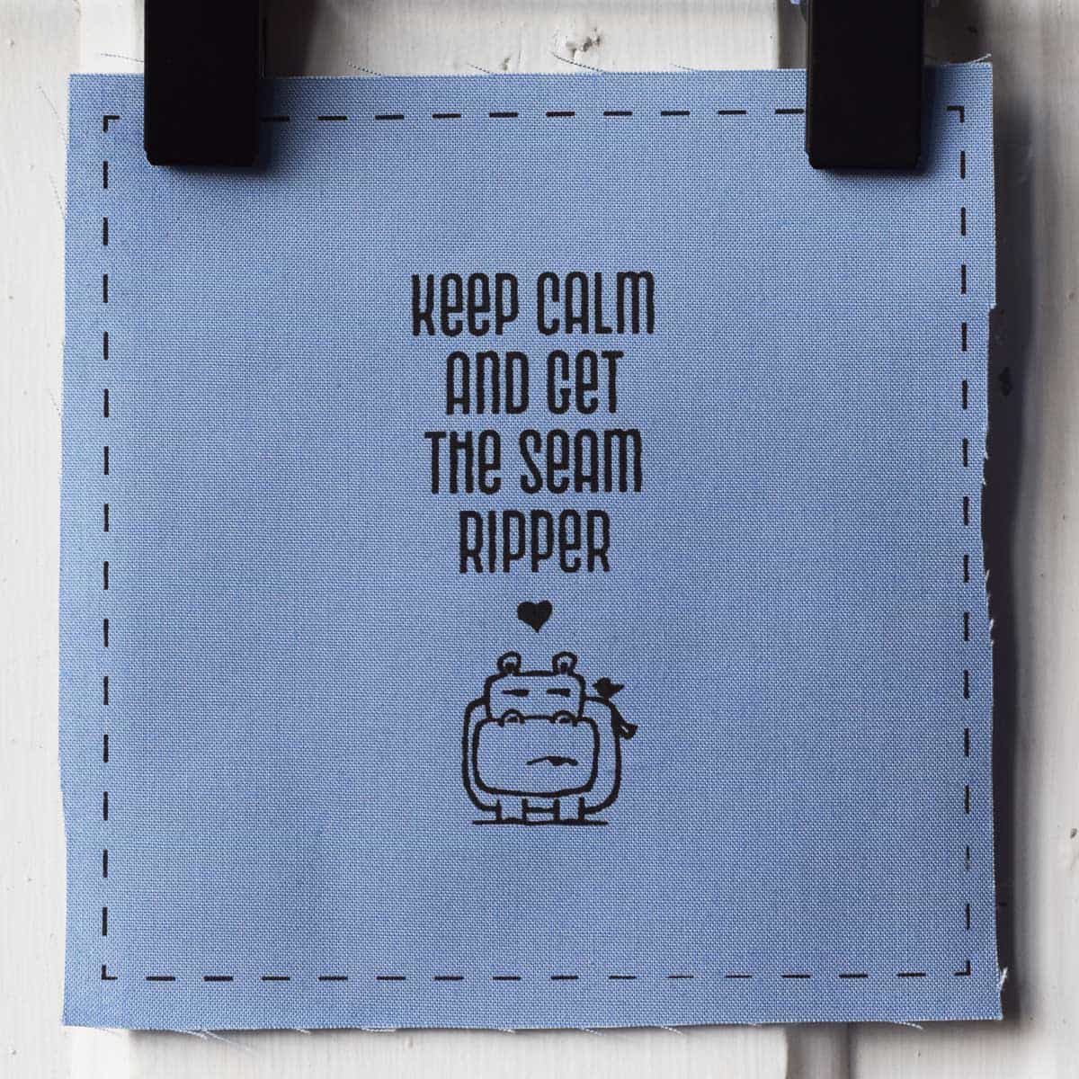 Keep calm and get the seam ripper—Salty Square