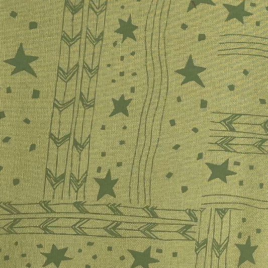 Stars and Waves – Loose Grid Block Print