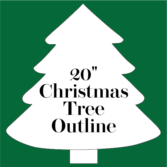 PDF Download: Christmas Tree Outline