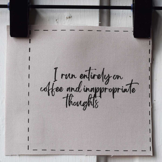 I run entirely on coffee and inappropriate thoughts—Salty Square (no hippo)