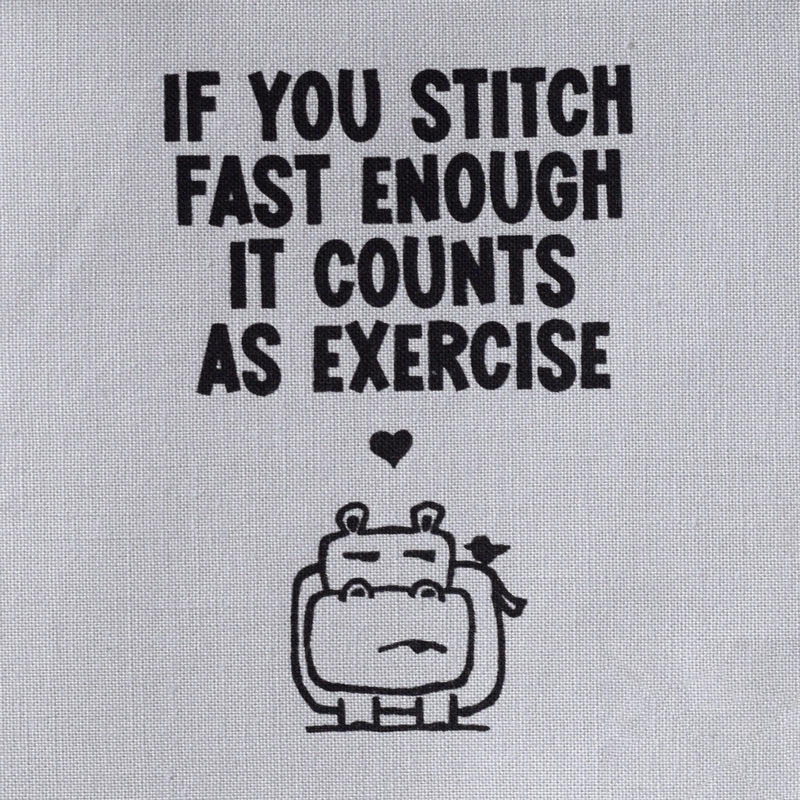 If you stitch fast enough it counts as exercise—Salty Square