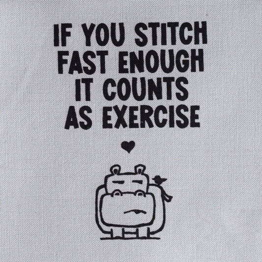 If you stitch fast enough it counts as exercise—Salty Square