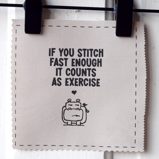 If you stitch fast enough it counts as exercise—Salty Square