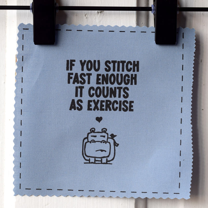 If you stitch fast enough it counts as exercise—Salty Square