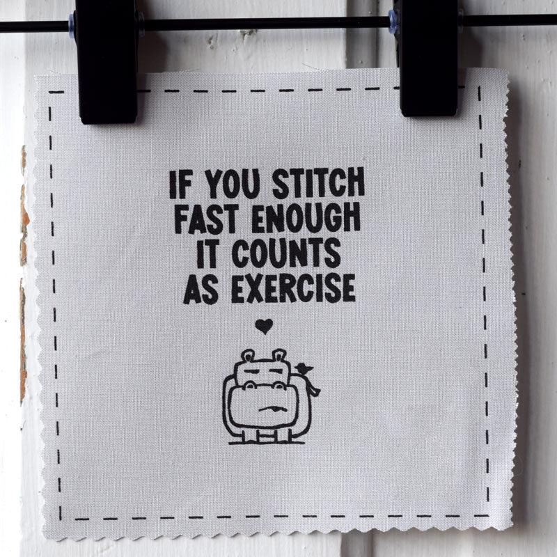 If you stitch fast enough it counts as exercise—Salty Square