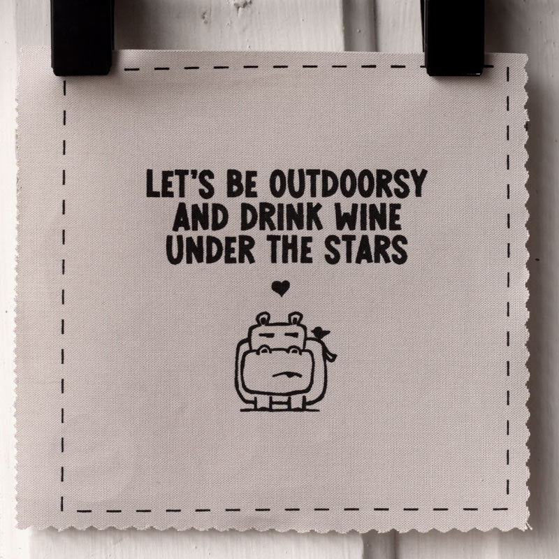 Let's be outdoorsy and drink wine under the stars