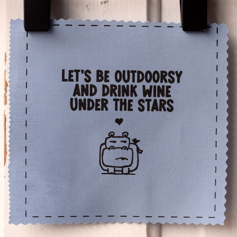 Let's be outdoorsy and drink wine under the stars