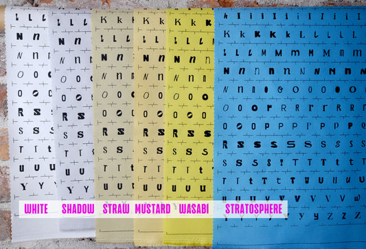 Quilt Tattoo® – Ransom Mixed Letters