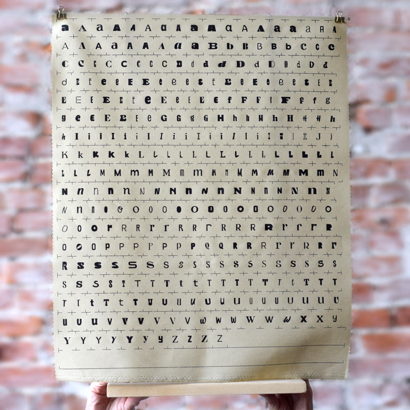 Ransom Mixed Letters—Quilt Tattoo®