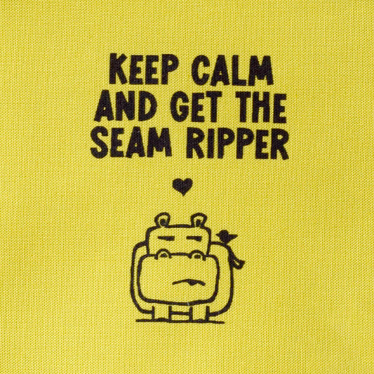 Keep calm and get the seam ripper