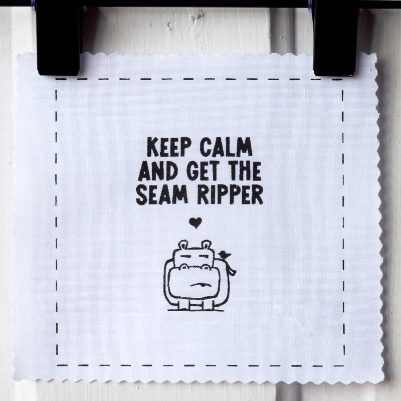 Keep calm and get the seam ripper