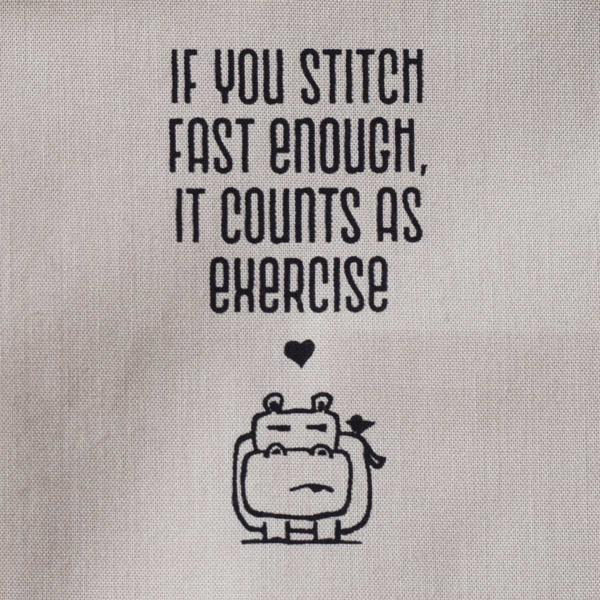 If you stitch fast enough it counts as exercise—Salty Square
