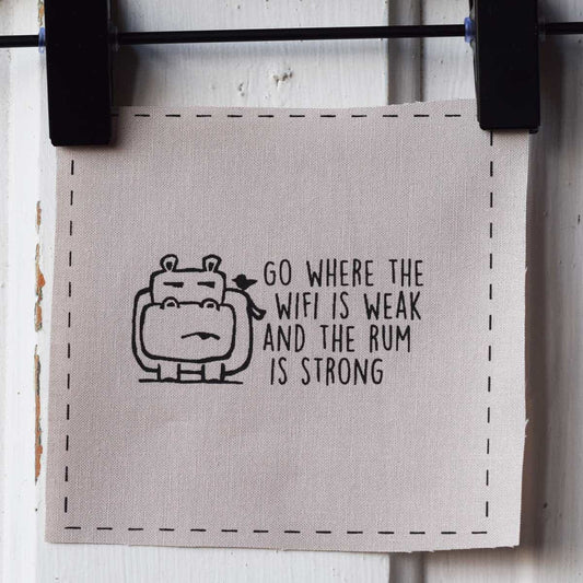 Go where the wifi is weak and the rum is strong—Salty Square