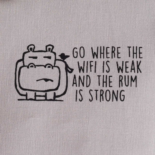 Go where the wifi is weak and the rum is strong—Salty Square